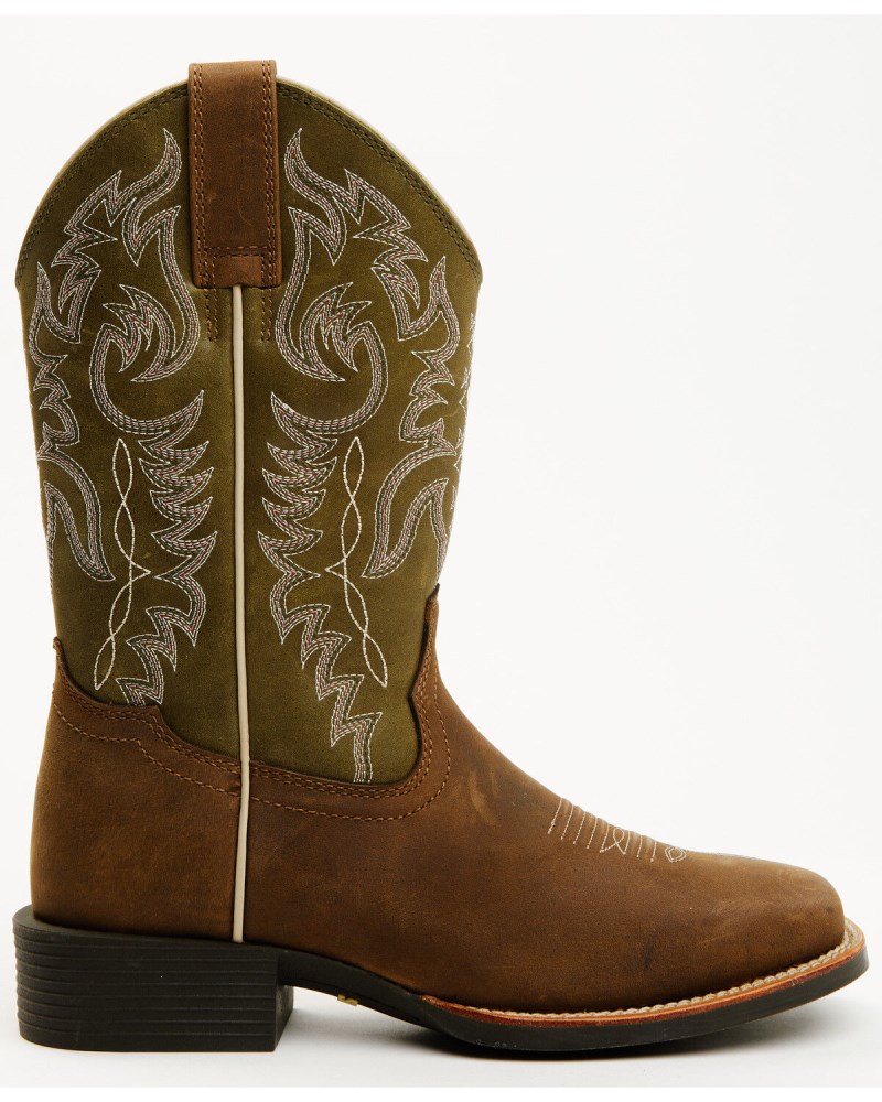 Quick Ship Shyanne Latest Women's Sevyn Xero Gravity Performance Western Boots - Broad Square Toe | Olive