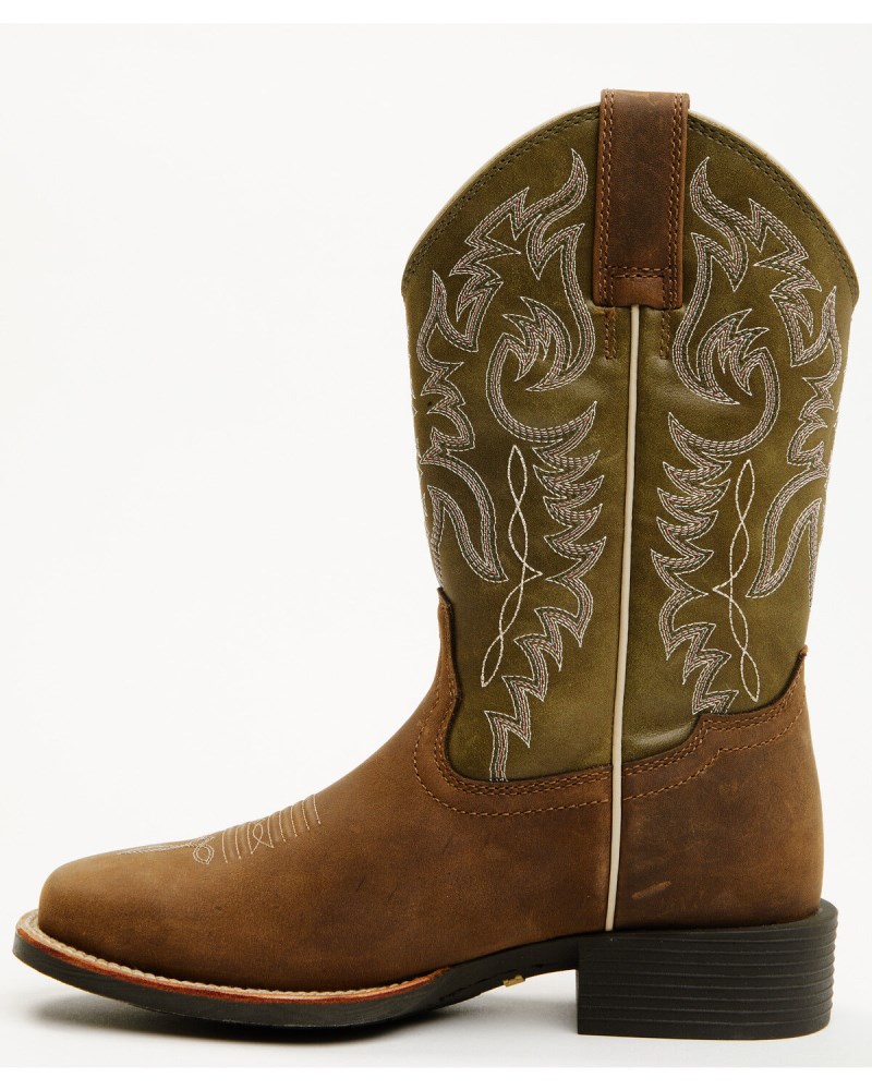 Quick Ship Shyanne Latest Women's Sevyn Xero Gravity Performance Western Boots - Broad Square Toe | Olive