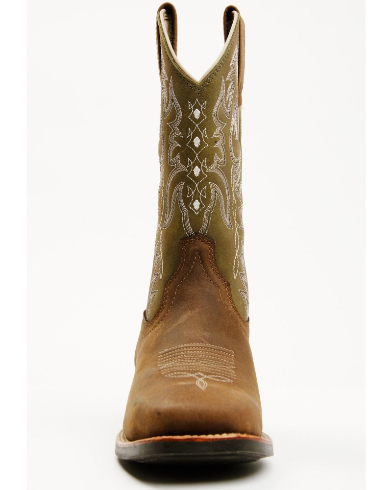 Quick Ship Shyanne Latest Women's Sevyn Xero Gravity Performance Western Boots - Broad Square Toe | Olive