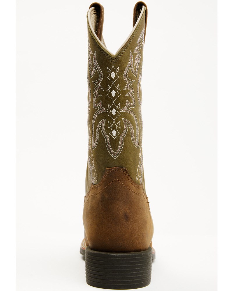 Quick Ship Shyanne Latest Women's Sevyn Xero Gravity Performance Western Boots - Broad Square Toe | Olive