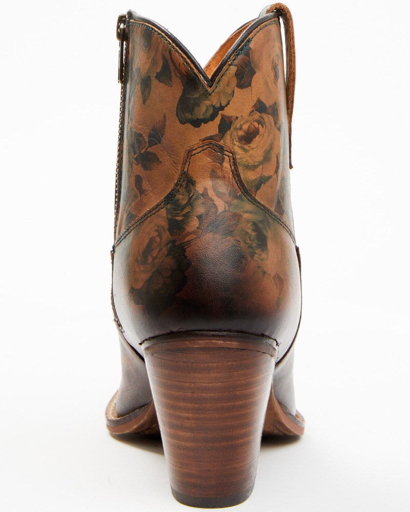 Quick Ship Shyanne Latest Women's Libby Western Booties - Round Toe | Brown