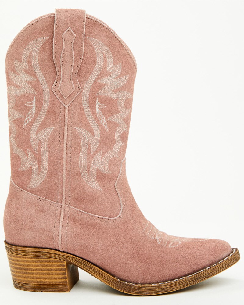 Quick Ship Shyanne Latest Girls' Sweetheart Western Boots - Round Toe | Pink