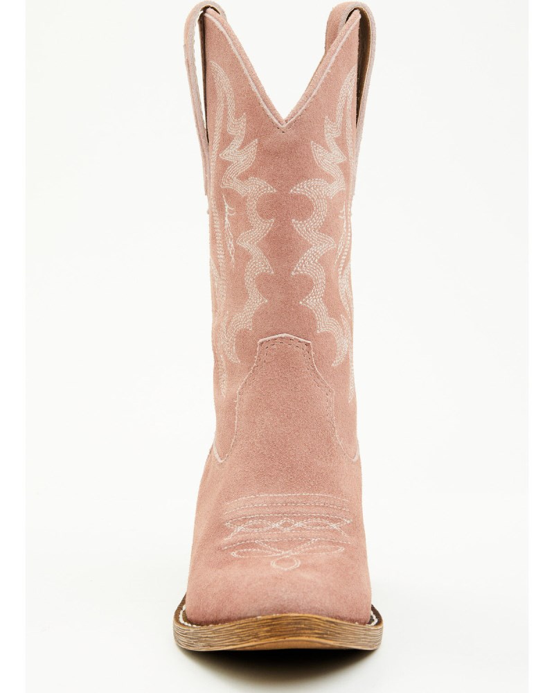Quick Ship Shyanne Latest Girls' Sweetheart Western Boots - Round Toe | Pink